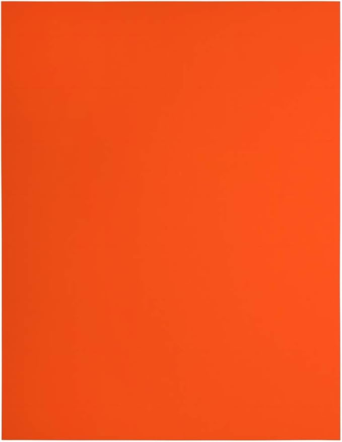 JAM PAPER Shipping Address Labels - Rectangular - 1 1/3 x 4 - Neon Deep Red/Orange - 126/pack