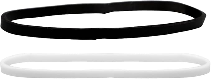 JAM PAPER Colorful Rubber Bands - Size 33 - Black & White Multi-Purpose Rubberbands - 200/Pack