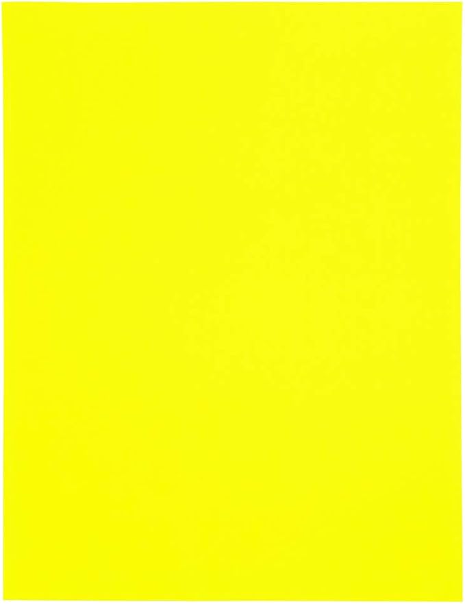 JAM PAPER Shipping Address Labels - Large - 3 1/3 x 4 - Neon Fluorescent Yellow - 120/Pack