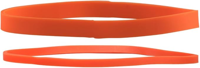 JAM PAPER Colorful Rubber Bands - Sizes 33 & 64 Set - Orange Multi-Purpose Rubberbands - 200/Pack