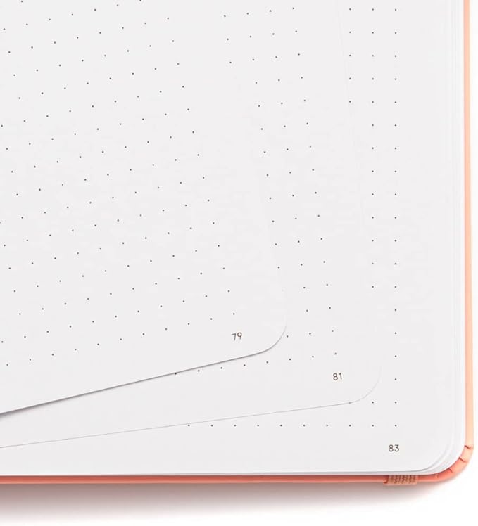 Yop & Tom Bullet Dotted Journal (A5) - Dandelion - Dot Grid Notebook With Extra Thick Paper (160 GSM) - Midnight Blue