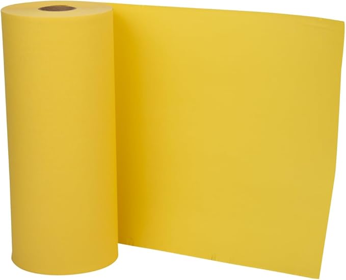 JAM PAPER Honeycomb Packing Paper Roll - 12" x 328' - Lemon Yellow - 328 Sq Ft - 80 GSM - Roll Sold Individually
