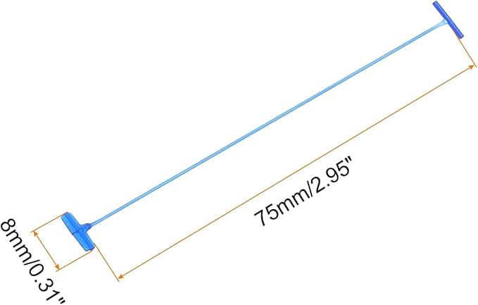 MECCANIXITY Standard Tagging Fasteners,Plastic Regular,Standard Label Gun Price Tagging Barbs for Garment Price Tag Label Tagging Barbs 75mm/3 Inch,Pack of 1000 Blue