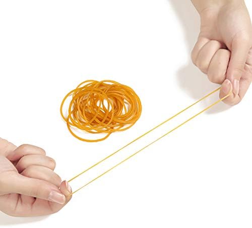 AMUU Rubber Bands Small 650 pcs size16 Rubber Bands 38mm #16 Rubber Band for Office Supplies School Home Elastic Band