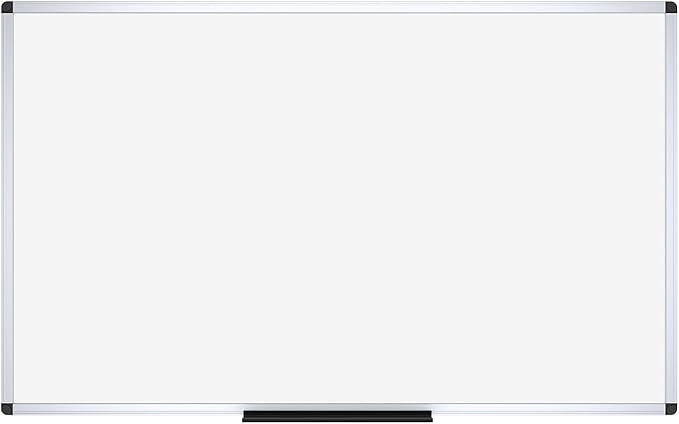 VIZ-PRO Dry Erase Board/Magnetic Whiteboard, 72 x 40 Inches, Large Wall Mounted Board for School Office and Home