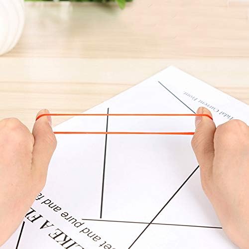 AMUU Rubber Bands 300pcs Red Small Rubber Bands for Office School Home size16 Elastic Band Office School Home Strong Elastic Band Loop Office Supplies