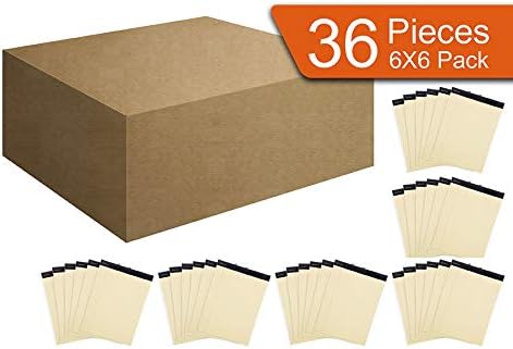 Mintra Office Legal Pads, ((xPremium, 8.5in x 11in, Narrow (Canary), 36pk (6-6pks)), Narrow Ruled, 50 Sheets per Notepad, Micro perforated Writing Pad, Notebook Paper for School, College, Office, Work