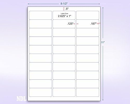 NextDayLabels - 8-1/2 x 11" Neon Color High Light Fluorescent Labels for Laser & Inkjet Printer (Orange Fluorescent, 1" x 2-5/8" - 30 Per Page | 3000 Labels)