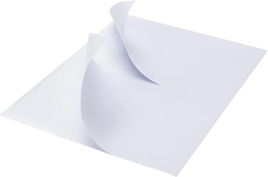 MFLABEL 8.5 x 11 Inch Half Sheet Shipping Labels - 1000 Adhesive Sticker Papers for Laser & Inkjet Printer (500 Sheets, 48 Free Fragile Stickers) - Ultimate Pack for FBA, Packages & Mailings