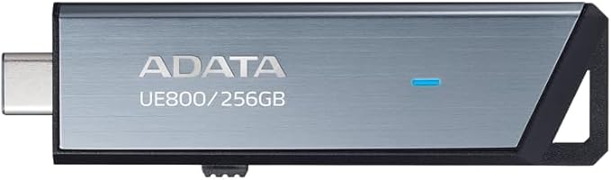 ADATA Elite UE800 512GB USB-C USB 3.2 Gen2 Flash Drive Up to 1000MB/s Read/Write (AELI-UE800-512G-CSG)