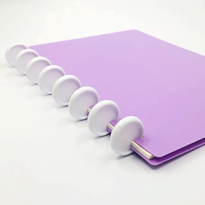 100pcs Discbound Notebook Discs DIY Planner Accessoriesfits for Tul,Levenger,Arc,Happy Planner,Talia(White,1.5inch/38mm)