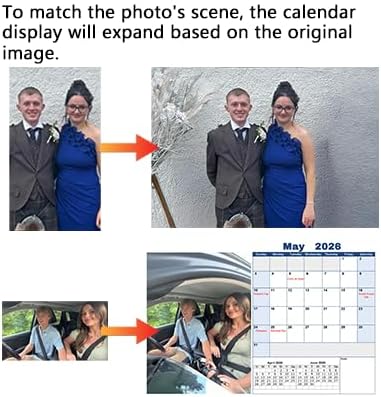 Custom Photo Wall Calendar 2026 - Personalized Family & Office Photo, Print Your 13 Memories Custom - Perfect for Parties, Birthdays & Christmas Gifts ((Cover 7（11"×17"）, 5 x Calendars)