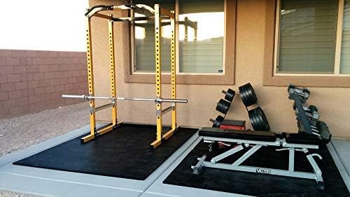 American Floor Mats - Heavy Duty Stall Tiles - Stable/Horse Tiles - Thick, Durable Rubber Flooring Solid Black 12' x 12' Set 3/8" Thick (36 Tiles Total)