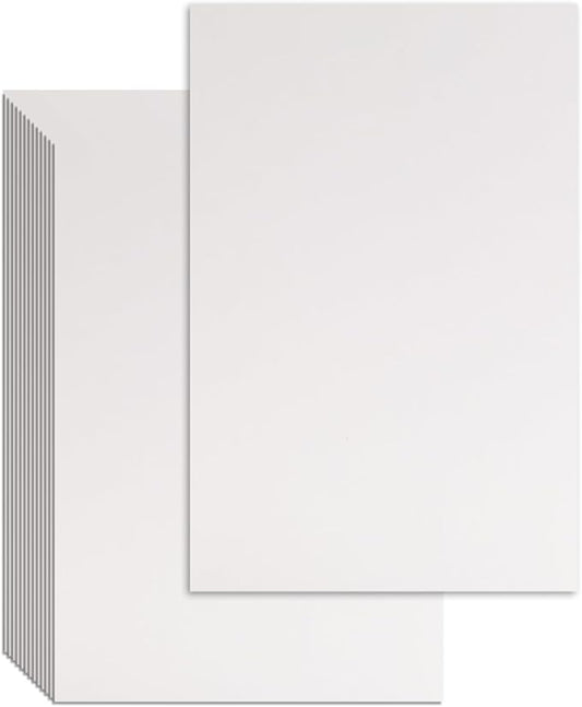 25 Pcs Book Board, Binder Board, Cover Board, Heavy Duty Chipboard for Book Binding, DIY Cardboard (White, 5.5 x 8.5 Inch 80PT)