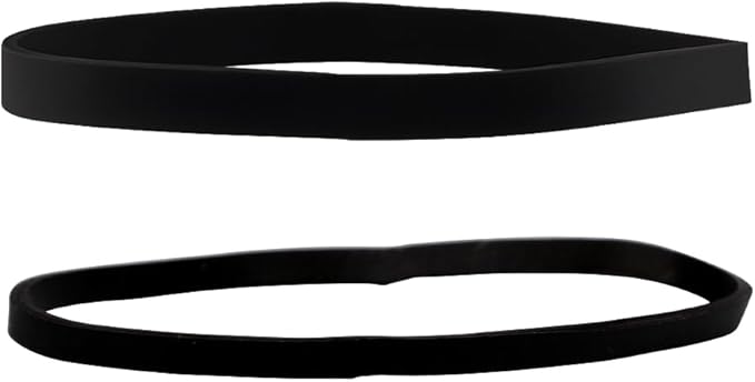 JAM PAPER Colorful Rubber Bands - Sizes 33 & 64 Set - Black Multi-Purpose Rubberbands - 200/Pack