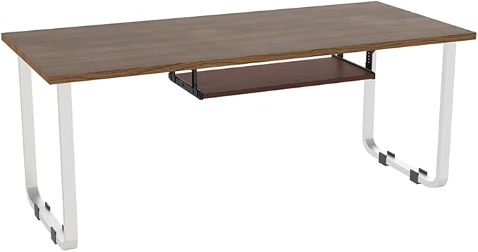 FRMSAET Furniture Accessories Office Product Suits Hardware 20/24/30 inches Keyboard Drawer Tray Wood Holder Under Desk Adjustable Height Platform. (30 inches, Cherry)