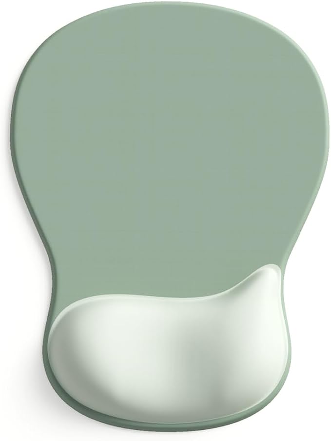 ErgoComfort Gel Wrist Rest Mouse Pad-Ergonomic Office Mousepad with Wrist Support-Non-Slip, Design Desk Accessories Mat for Home&Game Decor (06Minty Dream)