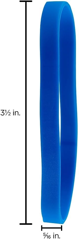 JAM PAPER Durable Rubber Bands - Size 64 - Blue Multi-Purpose Rubberbands - 100/Pack