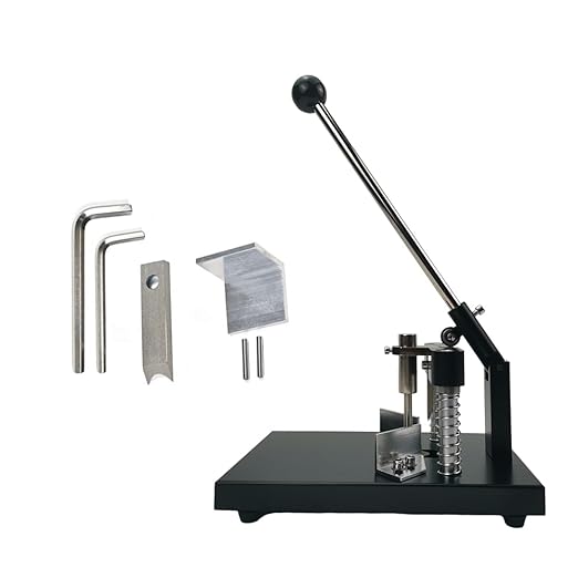 Corner Rounder Punch Cutter,30mm/1.2” Thickness Manual Corner Rounder with R6mm R10mm Cutting Dies,Paper Punch Cutter Commercial Card Cutter for Heavy Cardstock, Alumium Stack