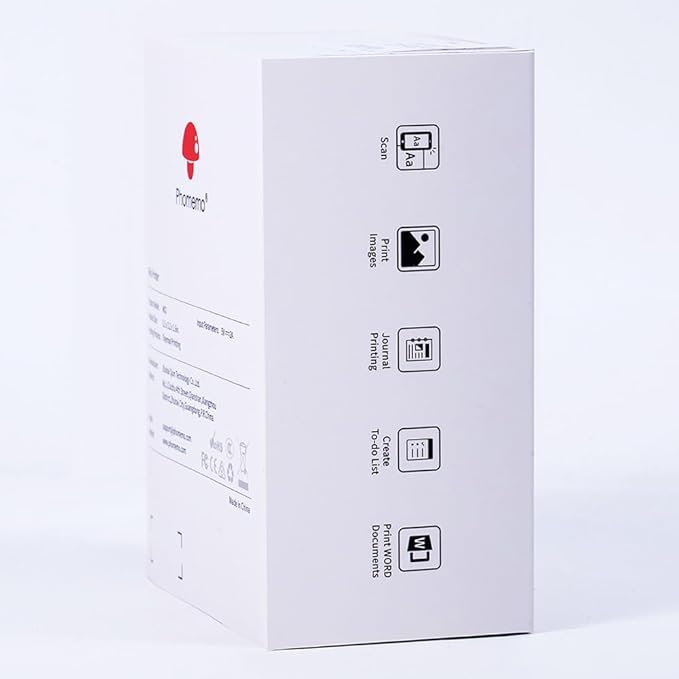 Phomemo Mini Sticker Printer- Mini Printer Sticker Maker Machine M02, Print Pods Suitable for Creative DIY, Diaries, Photos, Study Notes, Portable Thermal Inkless Label Maker for Home/Travel, Pink