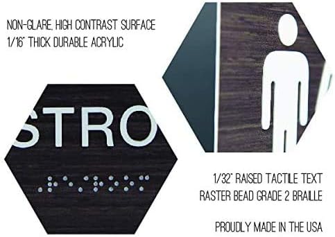 SBLABELS Authorized Personnel Only Indoor Easy Adhesive Mount Door and Wall Sign for Restaurants and Small Businesses 3" x 9" - Dark Wood