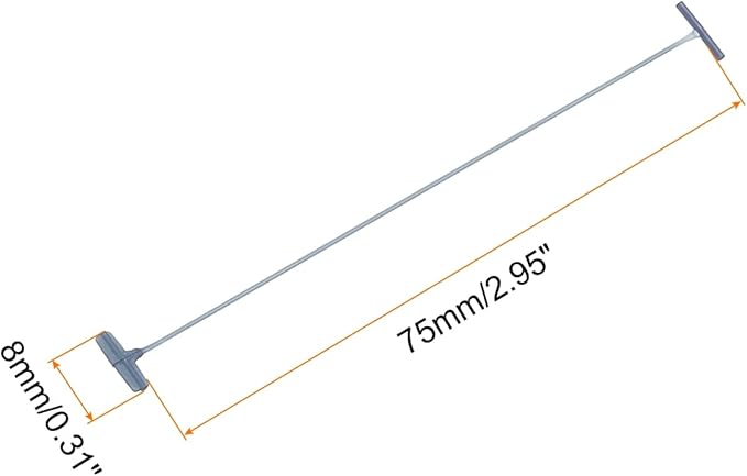 MECCANIXITY Standard Tagging Fasteners, Plastic Regular, Label Gun Price Barbs for Garment Tags, 75mm/3 Inch, Pack of 1000, Navy