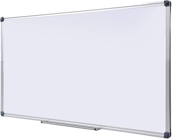 Premium 72"x 48" Multipurpose Magnetic Dry Erase Board with Aluminum Frame | Versatile Wall-Mounted Whiteboard with Pen Tray for Enhanced Office and Classroom Presentations