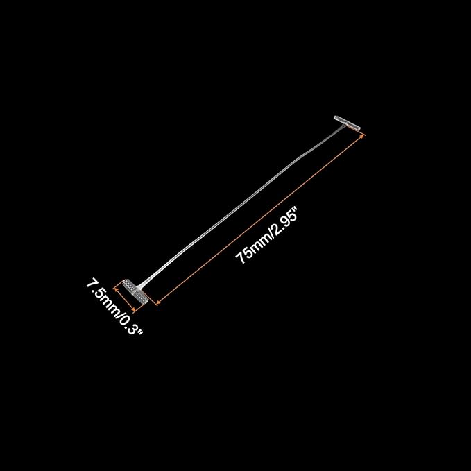 MECCANIXITY Standard Tagging Fasteners,Plastic Regular,Standard Label Gun Price Tagging Barbs for Garment Price Tag Label Tagging Barbs 75mm/3 Inch,Pack of 1000 Transparent