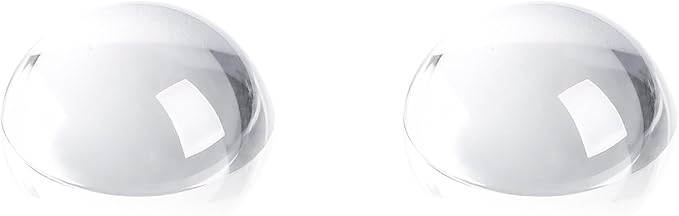 SWTHONY 2pcs 1.6inch Crystal Dome Magnifying Paperweight, Reading Magnifier Glass Paper Weights for Outdoor Events, Office Desk