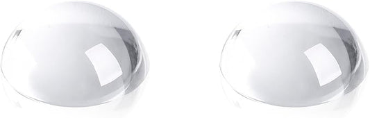 SWTHONY 2pcs 1.6inch Crystal Dome Magnifying Paperweight, Reading Magnifier Glass Paper Weights for Outdoor Events, Office Desk