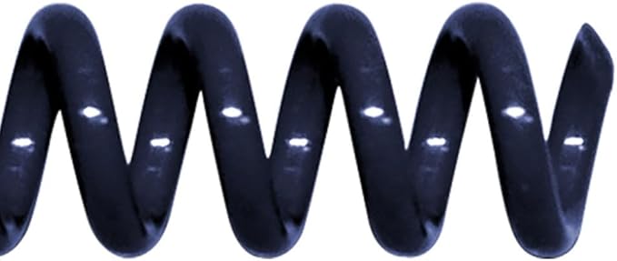 TruBind 13mm (1/2 in.) Spiral Binding Coils for Reports, Presentations and Proposals | 4:1 Pitch | 12 in. Length | Navy | 105 Sheets Binding Capacity | 100 Pack