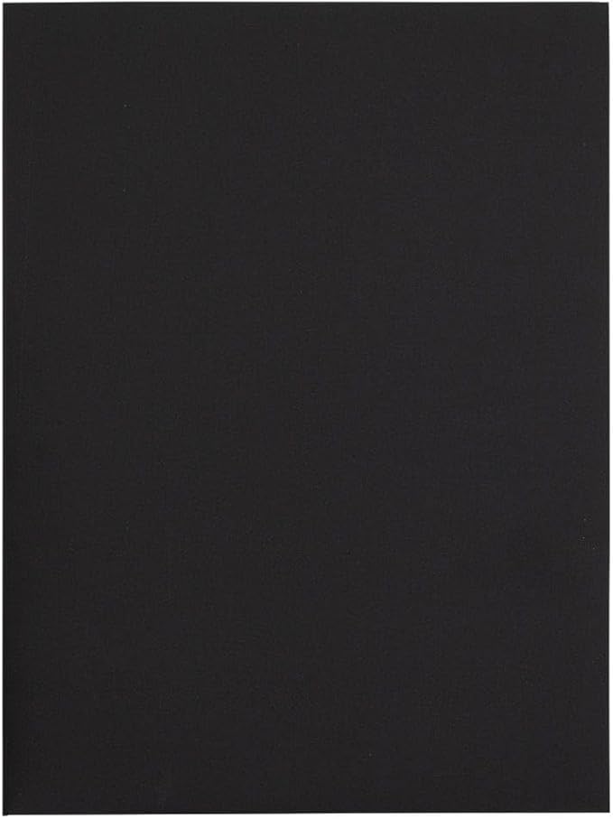 LUXPaper 9" x 12" Presentation Folders | Two Pocket | Black Linen | 100lb. Cover | 10 Qty