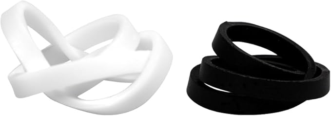 JAM PAPER Colorful Rubber Bands - Size 33 - Black & White Multi-Purpose Rubberbands - 200/Pack