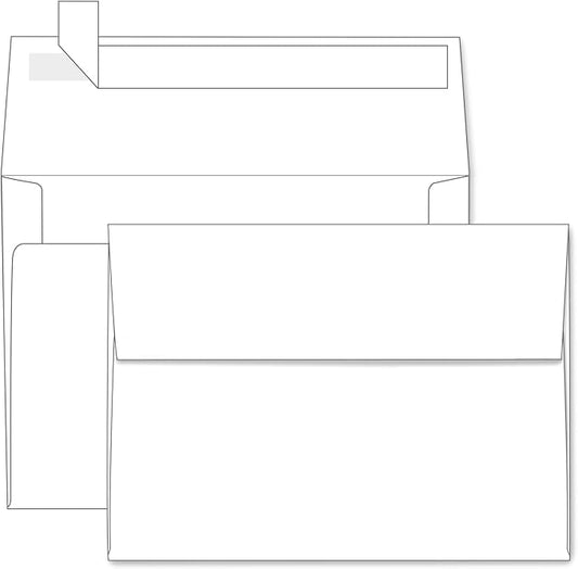 White A7 Envelopes Self Seal 1000 Pack, Goefun Printable 5x7 Envelopes for Invitations, Weddings, Baby Showers, Photos, Postcards, Greeting Cards, Mailing, Graduations