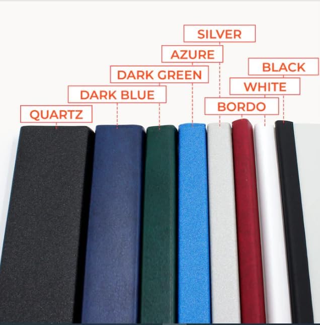 Thermal Binding Clear Covers with Steel Spine –for Thermal Binding Machines – Formerly Unibind – Used in Real Estate, Education and Various Businesses (Bordo, 100 Sheets Max - 66/Box)