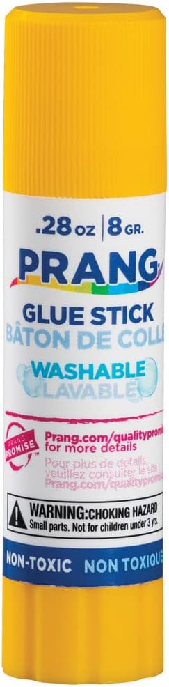 Prang Washable Glue Stick, Clear, 28 Oz., 60 Count