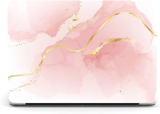 Case Compatible with MacBook Pro 15 inch 2019 2018 2017 2016 Release A1990 A1707 with Touch Bar, Plastic Hard Shell Laptop Case Cover & Keyboard Protector - Pink Marble