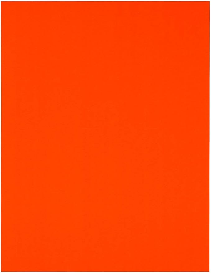 JAM PAPER Product & Container Labels - Square - 2 x 2 - Neon Deep Red/Orange - 120/Pack