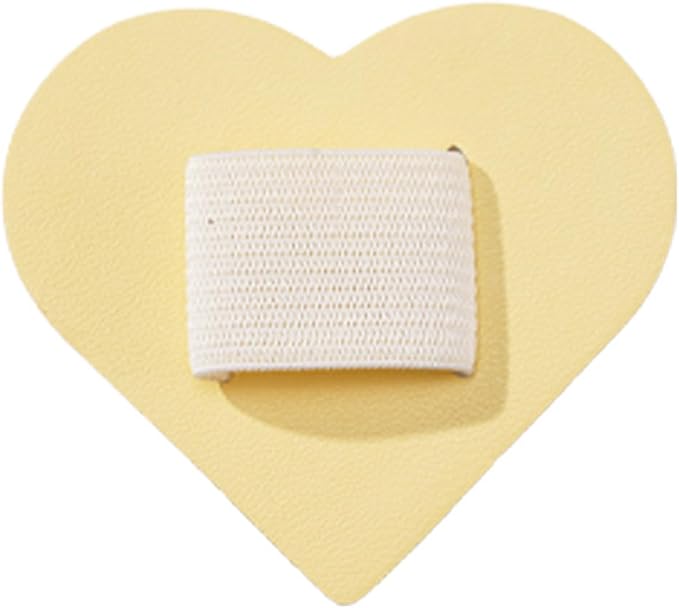 Set Of 7 Love Heart Shaped Pen Clip PU Leather Adhesive Pencils Holder Writing Supplies Laptops Accessories Cute Heart Shaped Pen Clip