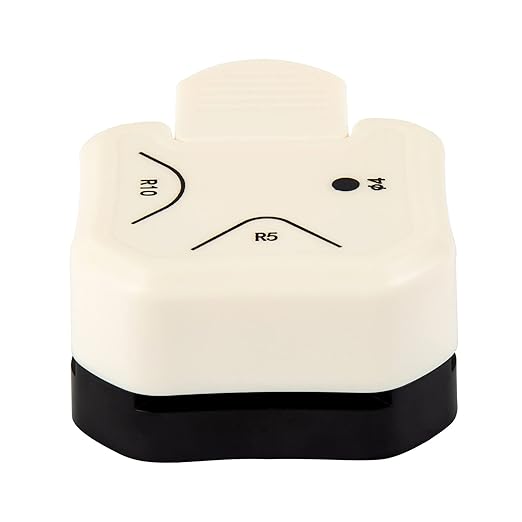 QIQQIKIN Corner Hole Punch 4mm Circle Cutter Punch +R5mm+R10mm 3-Way Corner Rounder Paper Punch,Cardstock,Laminator,Photocards,Scrapbooking,Die Cuts for Card Making,Junk Journal Supplies Clearance