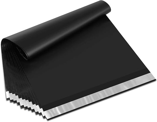 UCGOU Poly Mailers 14.5x19 Inch Black 200 Pack Large Shipping Bags #7 Strong Thick Mailing Envelopes Self Sealing Adhesive Waterproof and Tear Proof Boutique Packaging Postal for Clothing
