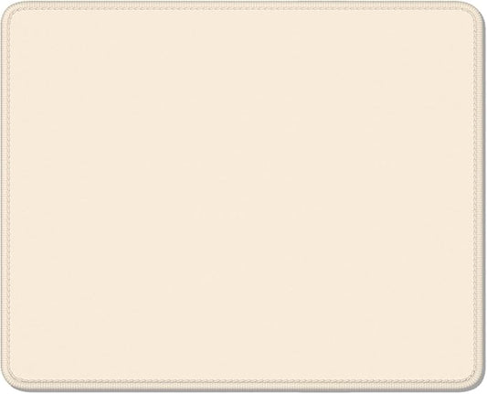 Auhoahsil Beige Mouse Pad, 12 x 10 Inch Square Mousepad, 3mm Thick Rubber Mouse Mat with Pretty Design, Premium-Textured Non-Slip for Gaming Work Office Wireless Mouse Men Women