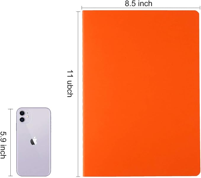 Large Colorful Dot Grid Notebook Journals Bulk with Thick Dotted Grid Paper, 60 Pages, 8.5x11 inch, Composition Diary Subject Notebooks Planner for Traveler Student Office, Journal Set, 12 Pack