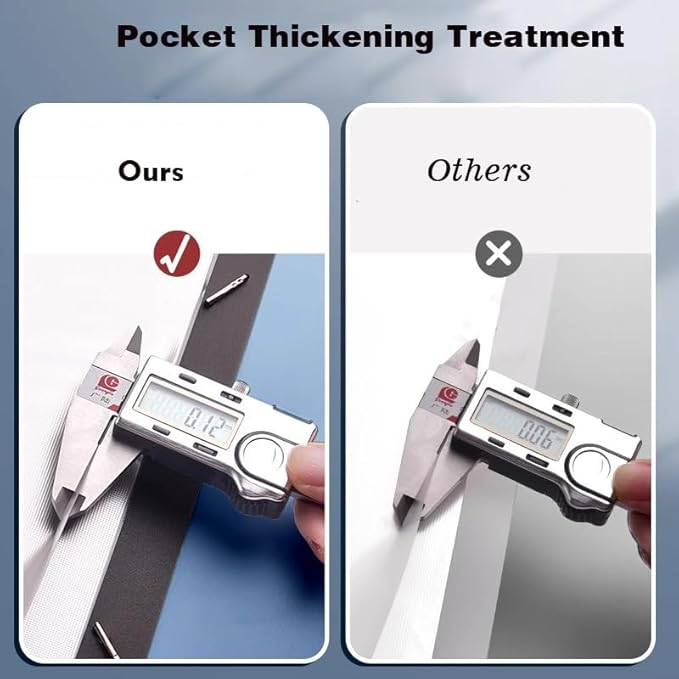 File Folder - 100 Pockets, Durable A4 Letter Size Organizer, Water-Resistant Plastic Dividers, Home/Office/School Document Holder (Dark Blue)