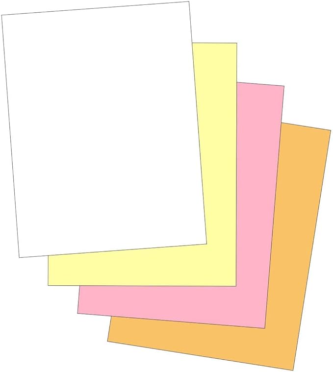 NextDayLabels - Superior Carbon-Less NCR, Pre Collated Paper, 500 Sheets Per Pack (8-1/2" x 11" 4 Part Reverse, 5915)