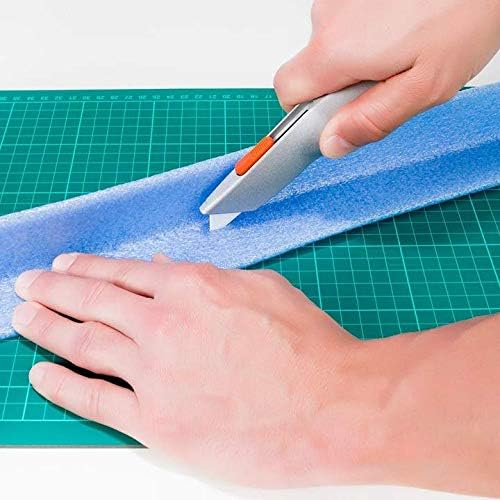 Slice 10490 Metal-Handle Utility Knife, Finger Friendly Ceramic Blade, 3 Cutting Depths, Comfortable Heavy Metal Grip, Stores Extra Blade - 6 Pack