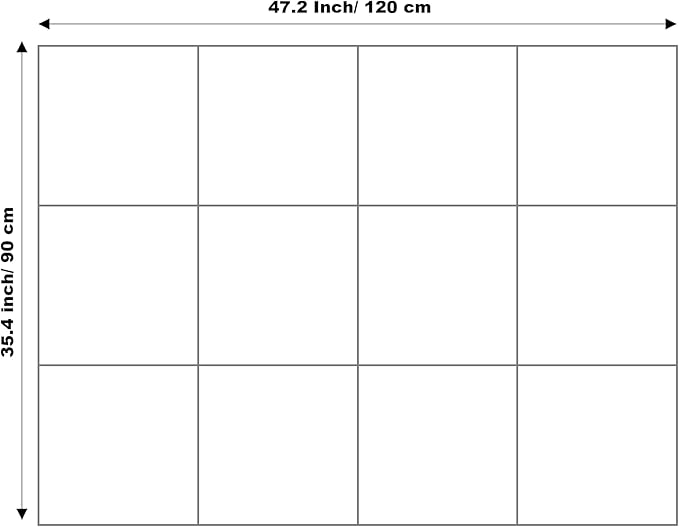 Large Cork Board Alternative - 12-Pack Felt Wall Tiles with Safe Removable Adhesive Tabs, Cork Wall Tiles Bulletin Board Home Office Essentials -