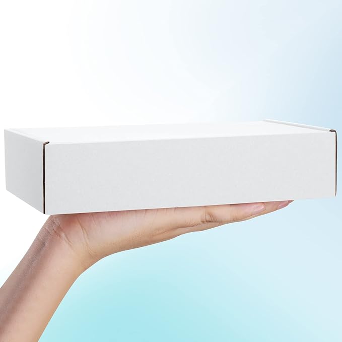 Shipping Boxes 9x6x2 inches White Small Mailing Boxes 25 Pack Cardboard Corrugated Box Mailers