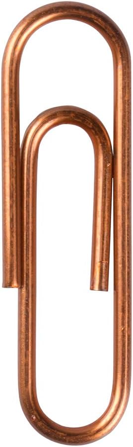 JAM Paper Colored Standard Paper Clips - Small - Rose Gold - 100/pack