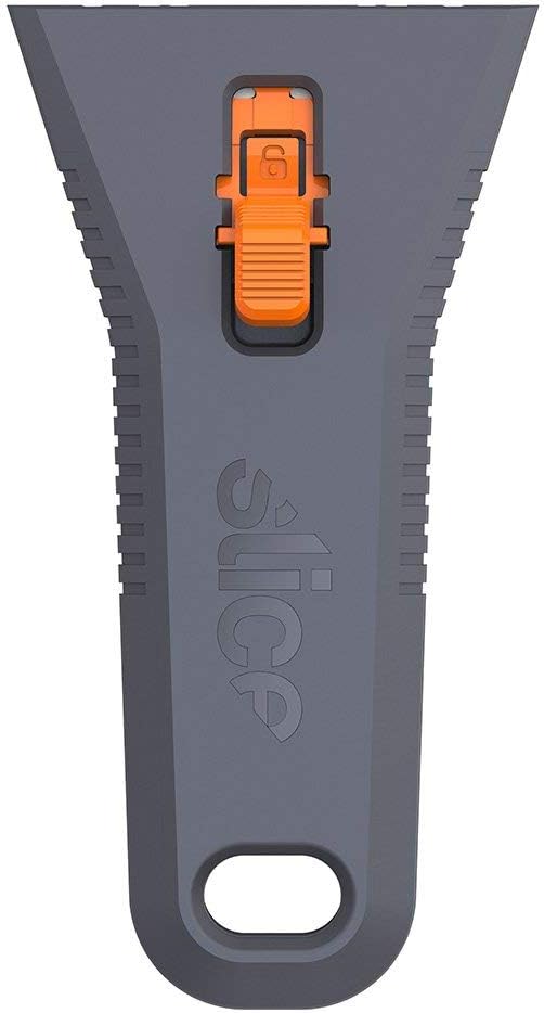 Slice 10591-CS Manual Utility Scraper, Locking Ceramic Blade, Rust Free, Finger Friendly, Soft-Touch Comfort Grips Reduce Strain, 12 Pack, Regular - Manual (Locks in Position) (10591-12)